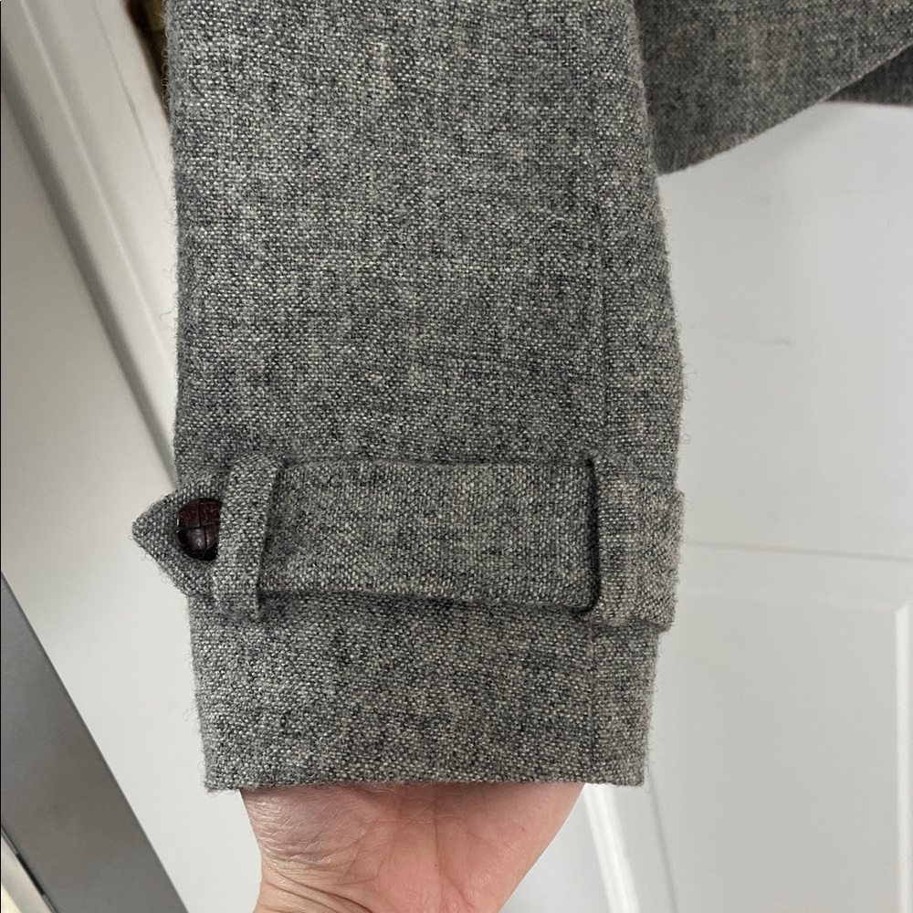 Band Of Outsiders Charcoal Women's Blazer (Missing Faux Fur Collar). Size 3. - Picture 6 of 9